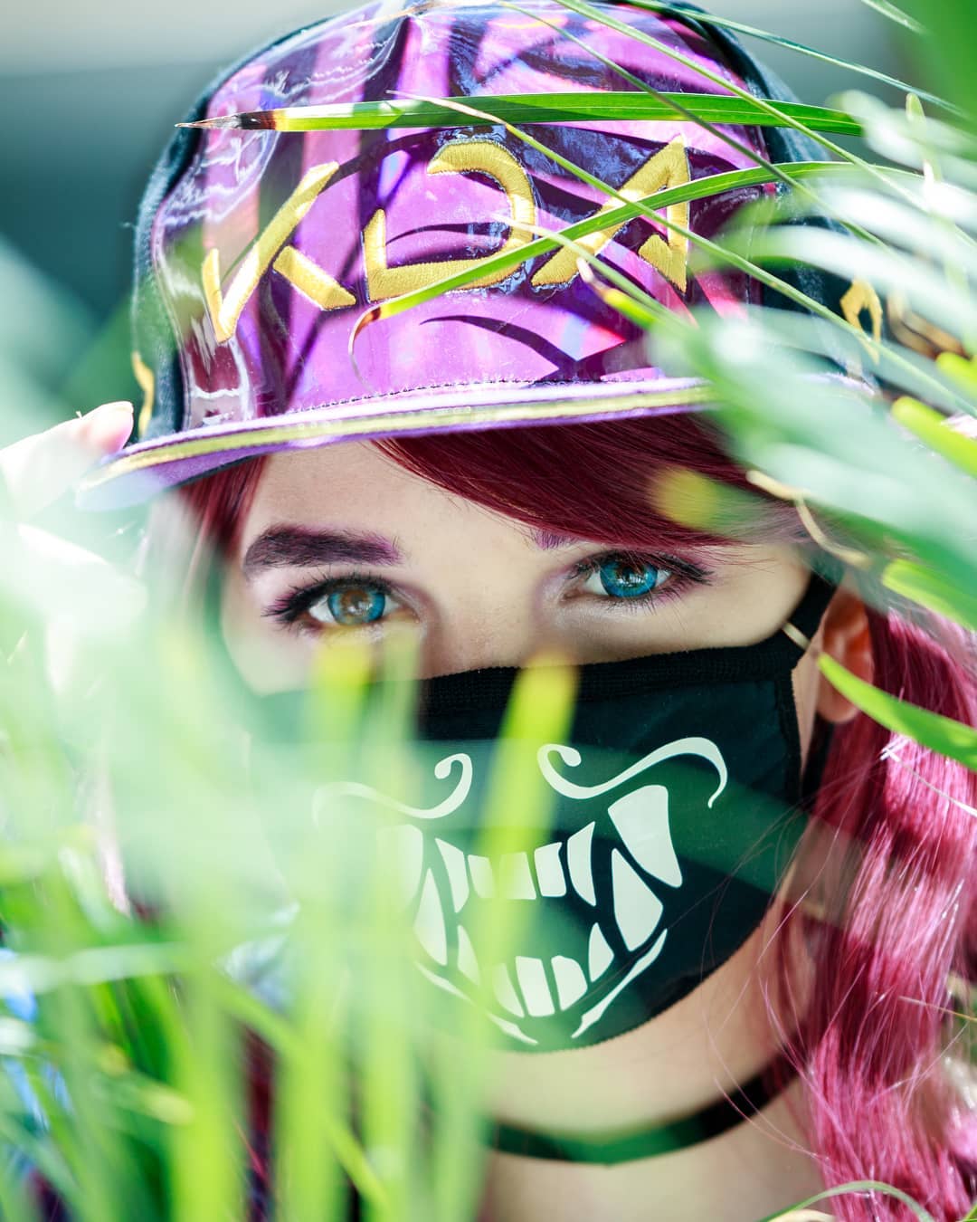 Any fun cons happening this weekend? 
KDA hidden within the trees, I have a fun series coming up called elves seeking to be hidden. Any name suggestions for this new series. 👘@kikihoshi 📸@foreverbluedigital 
#otakon2019
