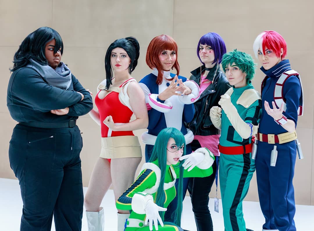 The class is in session.
Heroes are here to save the city.
📸@foreverbluedigital 
#otakon2019 #heroacademia